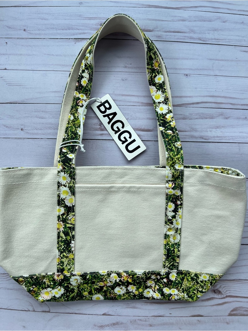 BAGGU Small Heavyweight Canvas Tote - Daisy [RETIRED ITEM]